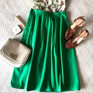 Zara green full skirt